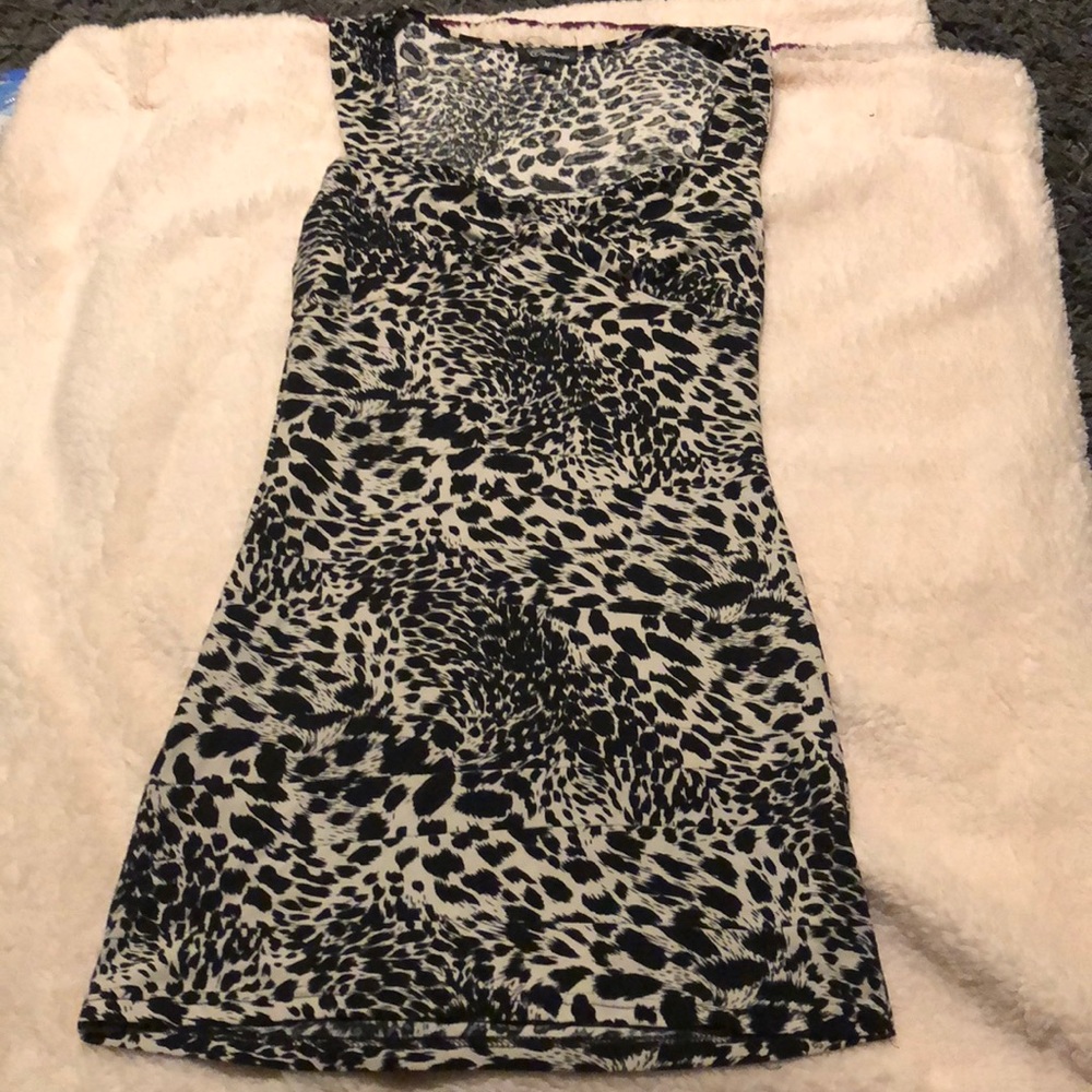 Animal Print Tank Top Dress